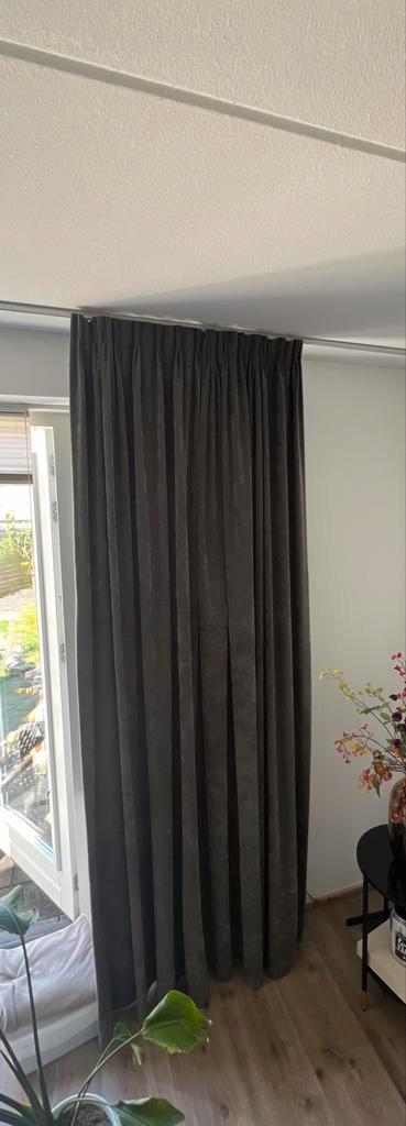 4 stuks hang gordijnen overgordijn half verduisterend, Huis en Inrichting, Stoffering | Gordijnen en Lamellen, Gebruikt, 200 cm of meer