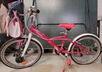 Kinderfiets Btwin 20 inch – roze/wit, Fietsen en Brommers, Gebruikt, 14 inch of minder, Ophalen of Verzenden, Handrem