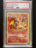 2016 POKEMON XY EVOLUTIONS #11 CHARIZARD-HOLO PSA 8, Ophalen of Verzenden, Zo goed als nieuw, Losse kaart