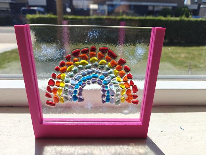 Glaskunst regenboog, Antiek en Kunst, Kunst | Overige Kunst, Ophalen of Verzenden