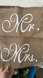 Mr & Mrs bruiloft, Versiering, Zo goed als nieuw, Ophalen, Geboorte of Huwelijk