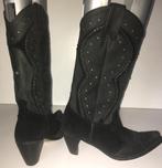 Sancho zwart geheel leren cowboy laarzen mt 37, Hoge laarzen, Zwart, Ophalen of Verzenden, Zo goed als nieuw