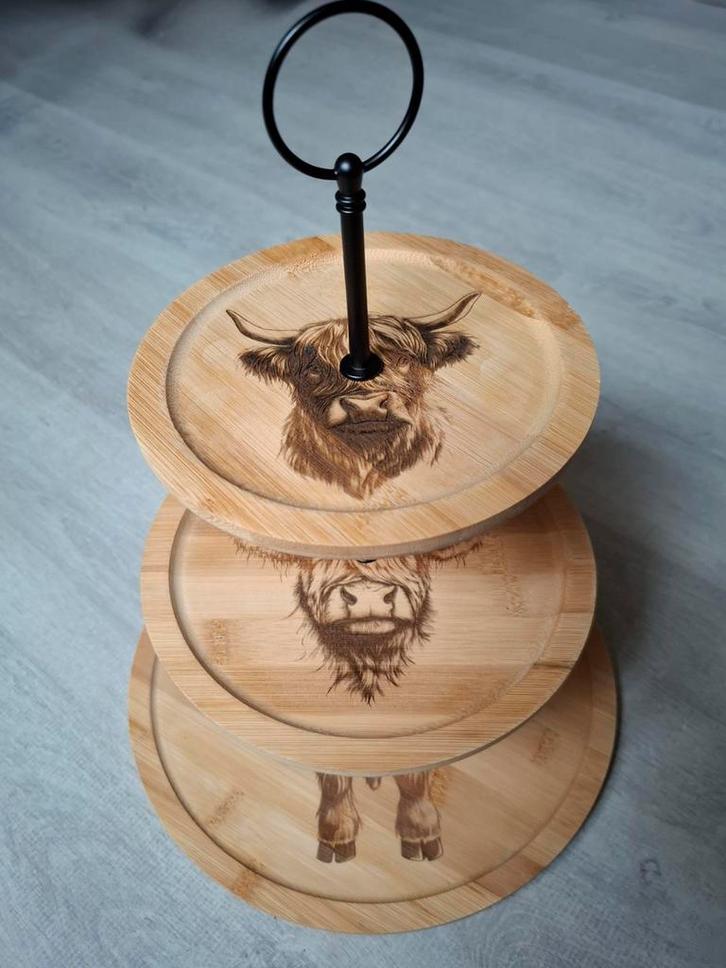 Schotse Hooglanders etagere, Huis en Inrichting, Woonaccessoires | Etagères, Nieuw, Ophalen of Verzenden