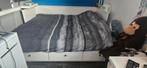 Uitklapbaarbed hemnes, Huis en Inrichting, 90 cm, Wit, Tweepersoons, Ophalen of Verzenden
