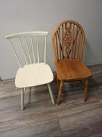 4 stoelen projectje, Huis en Inrichting, Stoelen, Ophalen, Gebruikt, Bruin, Hout