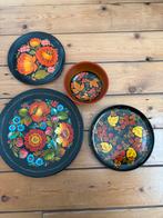 Khokhloma Borden uit  ussr/ Ukraine handgeschilderd, Antiek en Kunst, Ophalen of Verzenden