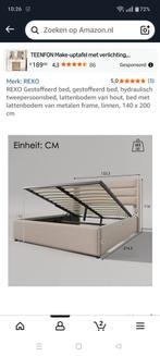 2 pers bed met veel opbergruimte is 180 breed eventueel.met, Ophalen, Beige, Tweepersoons, 140 cm