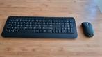 Microsoft draadloos desktop set toetsenbord en muis, Ophalen of Verzenden, Zo goed als nieuw, Draadloos, Qwerty