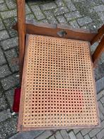 Antiek Bidstoeltje met Riet en Rood Fluweel, Antiek en Kunst, Ophalen