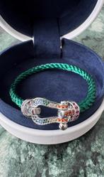 Fred Force Bracelet Zilver Groen Armband Maat 17 NIEUW, Sieraden, Tassen en Uiterlijk, Armbanden, Ophalen of Verzenden, Zo goed als nieuw