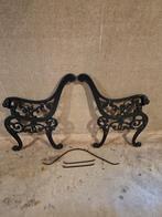 Gietijzeren Zijkanten Tuinbank., Ophalen, Gebruikt, Metaal