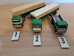2x groene truck met oplegger en een vrachtauto, Overige merken, Gebruikt, Gelijkstroom of Wisselstroom, Wagon