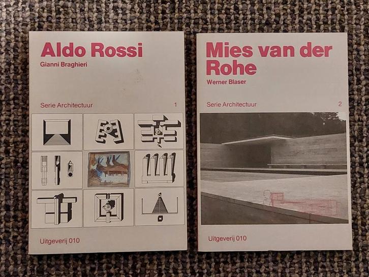Serie Architectuur: Aldo Rossi en Mies van der Rohe, Boeken, Kunst en Cultuur | Fotografie en Design, Zo goed als nieuw, Ophalen of Verzenden