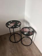 Set van 2 stijlvolle side tabels, Ophalen, Zo goed als nieuw, 25 tot 50 cm, Rond