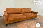 GRATIS LEVERING HEEL NL Cognac Stoffen 4-zits Bankstel