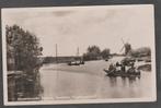 hazerswoude  gezicht op de molen en mensen in bootjes, Verzenden, 1940 tot 1960, Gelopen, Zuid-Holland