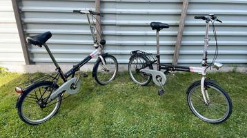 2 x Dunlop vouwfietsen beschikbaar voor biedingen