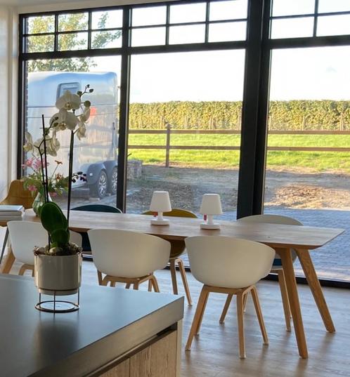 7 eetkamerstoelen HAY About a Chair, Huis en Inrichting, Stoelen, Zo goed als nieuw, Vijf, Zes of meer stoelen, Hout, Kunststof