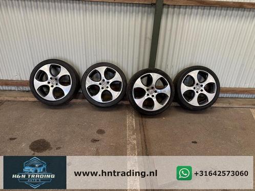 Vw Golf 5 velgen set Gti, Auto-onderdelen, Banden en Velgen, Banden en Velgen, Zomerbanden, 18 inch, 225 mm, Personenwagen, Gebruikt