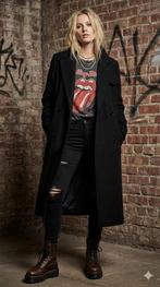 G-Star RAW Lange Wollen Winterjas – Zwart – Maat XS, Verzenden, Zwart, Maat 36 (S), G-STAR RAW