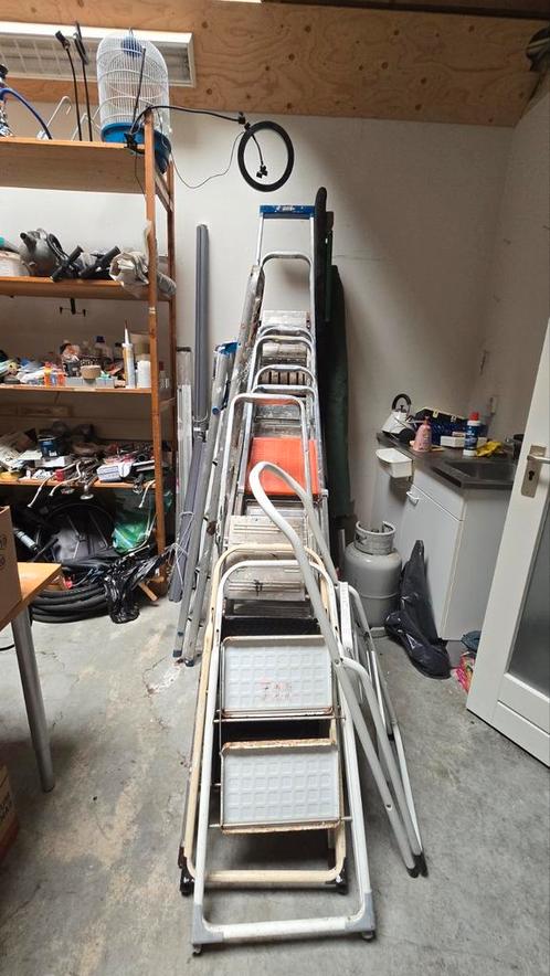 Diverse ladders te koop – vanaf €10, Doe-het-zelf en Verbouw, Ladders en Trappen, Zo goed als nieuw, 2 tot 4 meter, Ophalen