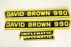 NIEUW: David Brown 990 Implematic stickers (4 stuks), Ophalen of Verzenden