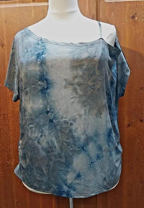 tie dye shirt grijstinten 46, Kleding | Dames, T-shirts, Maat 46/48 (XL) of groter, Korte mouw, Ophalen of Verzenden