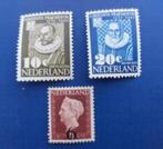 Postzegel NL 1950 PF Leidse Universiteit en Wilhelmina 07-09, Postzegels en Munten, Postzegels | Nederland, Ophalen of Verzenden