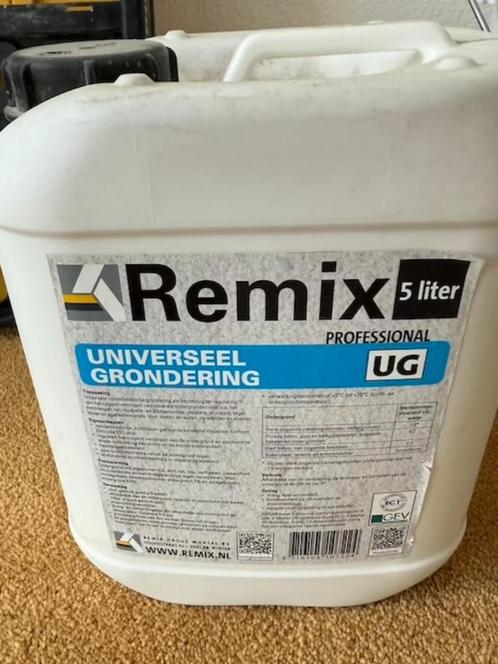 Remix universeel grondering, Doe-het-zelf en Verbouw, Verf, Beits en Lak, Nieuw, Verf, 5 tot 10 liter, Wit, Ophalen of Verzenden