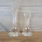 Set van 2 Atlantis Crystal kandelaars uit Portugal, Ophalen of Verzenden, Glas