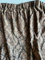 Gordijnen (2 stuks) Hema bruin/zwart motief, Huis en Inrichting, Stoffering | Gordijnen en Lamellen, Ophalen of Verzenden, Zo goed als nieuw