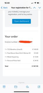 Amsterdam Marathon 19/10/2025, Tickets en Kaartjes, Sport | Overige, Eén persoon