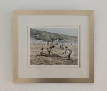 Aquarel Aad Mustert 50*45/29,5*23cm (schilderij, kunst) beschikbaar voor biedingen
