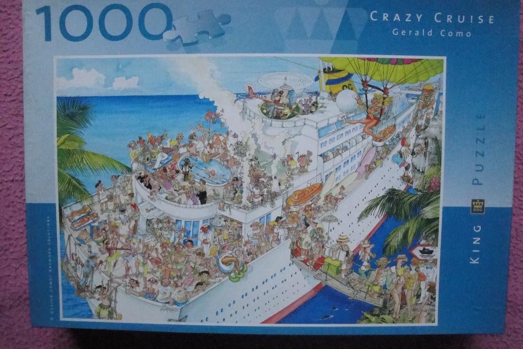 KING GEROLD COMO COLLECTIO PUZZLE  1.000 st. voor 2.50euro, Ophalen of Verzenden, 500 t/m 1500 stukjes, Zo goed als nieuw, Legpuzzel