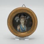 Portretminiatuurtje 18e-eeuw, Ophalen of Verzenden