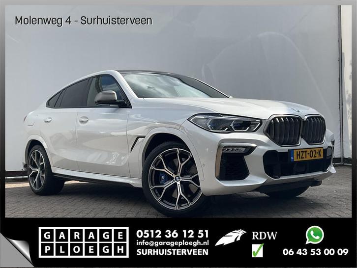 BMW X6 M50D High Executive M-Sport HUD Trekhaak Harman/Kardo, Auto's, BMW, Bedrijf, Te koop, X6, 360° camera, 4x4, ABS, Achteruitrijcamera