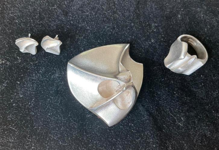 Lapponia zilveren sieradenset, Sieraden, Tassen en Uiterlijk, Kettingen, Zo goed als nieuw, Zilver, Verzenden