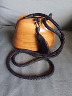 Timmy Woods houten tasje, uniek designer clutch hout., Ophalen of Verzenden, Gebruikt, Bruin, Avondtasje