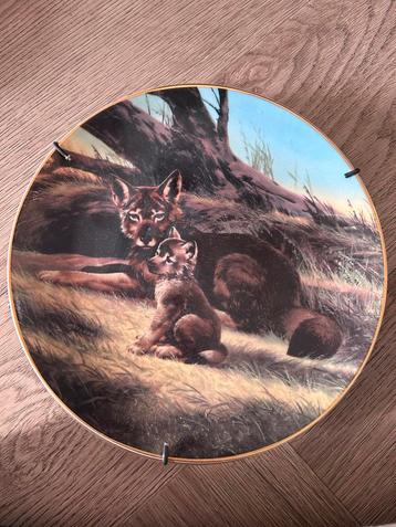Decoratief bord 'The Red Wolf' 1980 beschikbaar voor biedingen