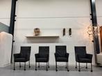 4 Nieuw Montis Chaplin eetkamerstoel zwart leer Design stoel, Zwart, Nieuw, Leer, Ophalen of Verzenden