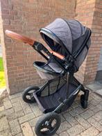 Slee world kinderwagen grijs + maxi cosi, Kinderen en Baby's, Kinderwagens en Combinaties, Gebruikt, Luchtbanden, Ophalen, Kinderwagen