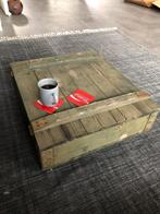 Munitiekist - gebruikt als salon tafel, Huis en Inrichting, Woonaccessoires | Kisten, Ophalen, 50 tot 100 cm, 50 tot 75 cm, Minder dan 50 cm