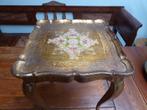Vintage houten Florentijns tafeltje, Italie, Antiek en Kunst, Ophalen of Verzenden