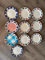 Ontbijtbord boerenbont, Ophalen, Gebruikt, Bord(en), Aardewerk