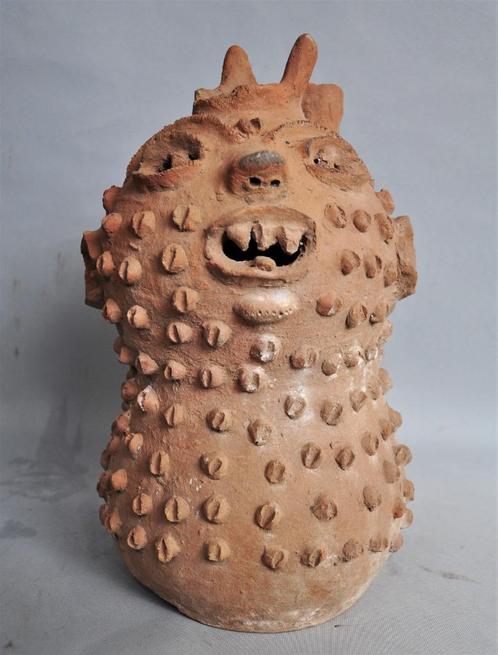 Terra cotta fetish van de Fon uit Benin, ca 1970, Antiek en Kunst, Kunst | Niet-Westerse kunst, Ophalen of Verzenden