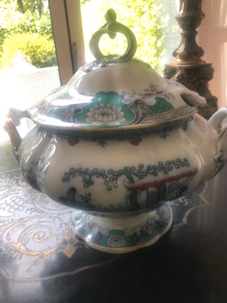 Antieke Boch Frères Soepterrine - Puntgaaf!, Antiek en Kunst, Antiek | Keramiek en Aardewerk, Ophalen of Verzenden