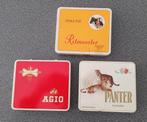 3 retro sigaren blikjes (zonder inhoud), Ophalen of Verzenden, Gebruikt, Tabaksdoos of Verpakking