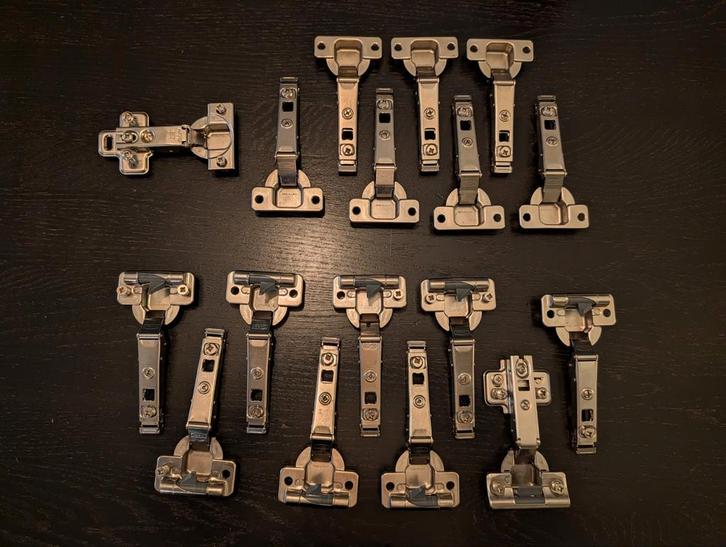 Ikea Complement & Utrusta - Diverse scharnieren, Doe-het-zelf en Verbouw, Hang- en Sluitwerk, Ophalen of Verzenden