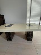 Marmeren salon tafel., Huis en Inrichting, Tafels | Salontafels, Ophalen, 100 tot 150 cm, 50 tot 100 cm, Zo goed als nieuw