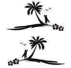 camper caravan sticker set Hawai, The River House, Info@theriverhouse.nl, Nieuw, Ophalen of Verzenden